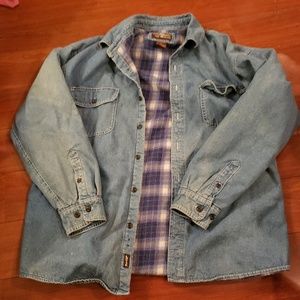 Men's Levi's distressed trucker denim jacket XL